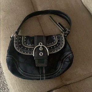 black coach purse